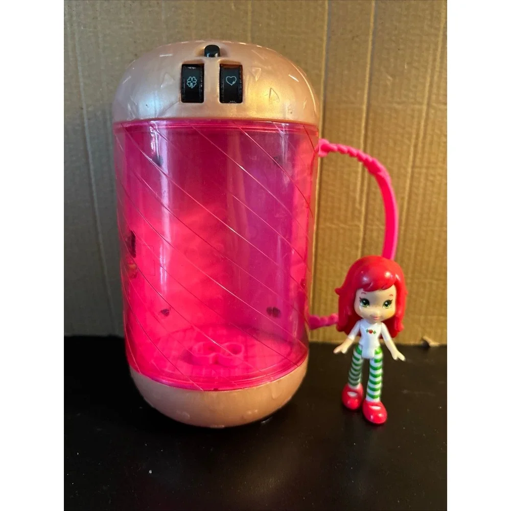 ~LOL Surprise Hot Pink  Gold Case Bullet Shape purse 6.5 inch With Figure